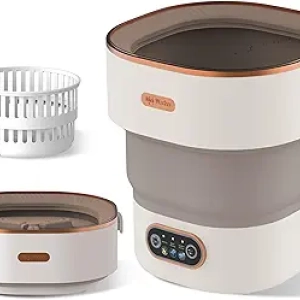 Portable Mini Washing Machine 16L - Foldable Compact Washer for Travel & Apartment