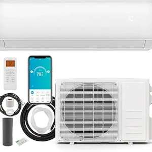 SIMOE 17000 BTU Mini Split Air Conditioner with Alexa Control & Installation Kit