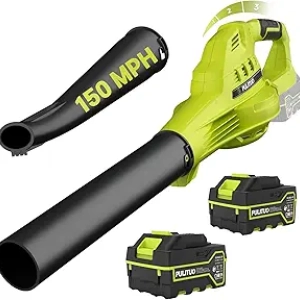 150MPH Cordless Leaf Blower with 2X 4.0Ah Batteries - Lightweight Electric Yard Blower
