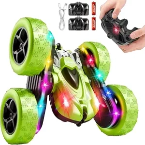 360° Flip RC Stunt Car 4WD | 50-Min Battery, LED Light Show, Double-Sided Racing Toy