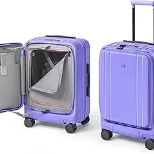 NINETYGO 22x14x9 Carry On Luggage - TSA Approved Hard Shell Suitcase with Top Opening