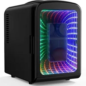 Antarctic Star Mini Fridge 4L - Portable Cooler with Gaming Light for Bedroom, Car & Office
