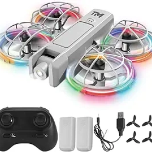 Best Mini Drone for Kids with 20 LED Light Modes & Propeller Guard