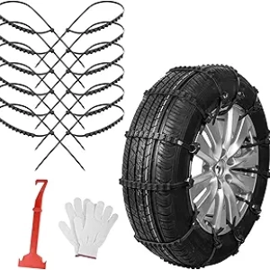 Universal Snow Tire Chains for Cars & SUVs - Anti-Slip Emergency Winter Chains