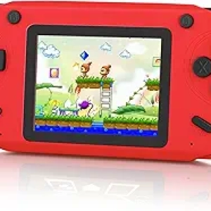 16 Bit Handheld Game Console for Kids - 200 Preloaded Games, 3.0'' Screen, Red
