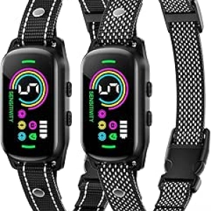 Smart Bark Collar for Dogs - 2 Pack Rechargeable Anti Barking Device with AI Recognition