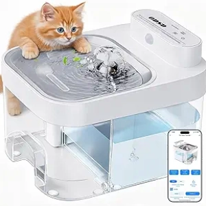 Smart Cat Water Fountain with App Control, 3L Tank & No-Filter Design