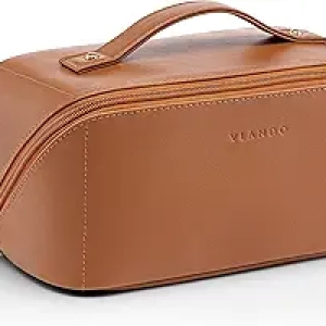 Large Capacity Waterproof Makeup Bag for Women - Travel Cosmetic Organizer with Dividers