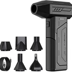 130000RPM Cordless Air Duster - Rechargeable Electric Blower with LED Light