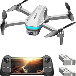 SIMREX 4K GPS Drone with Camera for Adults & Beginners - Brushless Motor, 5G WiFi FPV, Foldable