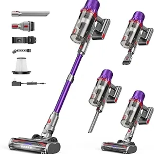 Cordless Stick Vacuum Cleaner - 45,000Pa Suction, HEPA Filter, 55-Min Runtime, Pet Hair