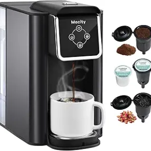 Mecity 3-in-1 Single Serve Coffee Maker - K-Cup Compatible Brewing Machine