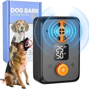 Ultrasonic Dog Bark Deterrent Device | 5 Frequency Modes | Indoor/Outdoor Anti-Barking Control