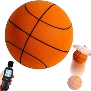 Silent Basketball Size 7 | Quiet Foam Indoor Training Ball with Enhanced Bounce