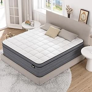 12 Inch Full Size Hybrid Mattress in a Box | Gel Memory Foam & Pocketed Springs