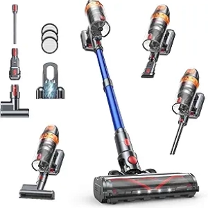650W Cordless Stick Vacuum Cleaner - 50KPA Suction, 65 Min Runtime, Pet Hair & Mattress Tool