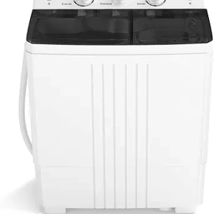 COSTWAY Portable Washing Machine Twin Tub 20Lbs - Compact Washer & Spinner for Apartments, Dorms & RVs