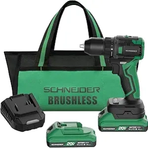 SCHNEIDER 20V MAX Brushless Cordless Drill Driver - 619 in-lbs Power