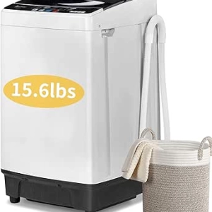 Winado 15.6LBS Portable Washing Machine - Fully Automatic Compact Washer & Spin Dryer