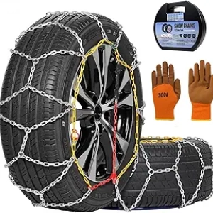 Universal Snow Chains for SUV/Truck/Car - All-Weather Tire Traction (KN110)