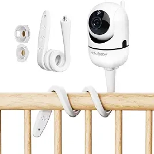 Universal Baby Monitor Mount - Compatible with HelloBaby & ANMEATE | Flexible 360° Gooseneck Clip
