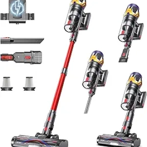 Cordless Stick Vacuum Cleaner 55KPA 650W - 70Min Runtime, Hurricane Mode, Pet Hair
