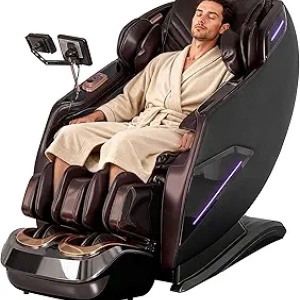 4D Full Body Massage Chair with Zero Gravity & AI Voice Control - Extended SL Track