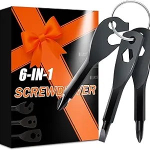6-in-1 Valentine's Day Keychain Screwdriver Set for Men - Multi-Tool Gift