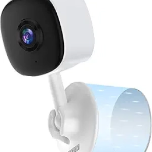 2K Magnetic Security Camera with Night Vision, 2-Way Audio & Alexa Compatible