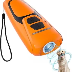 Ultrasonic Dog Bark Deterrent Device - 50FT Range, Rechargeable Anti Barking Control