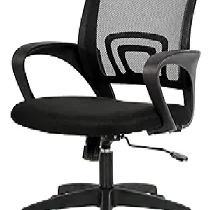 BestOffice Ergonomic Office Chair - Mid-Back Mesh Desk Chair with Lumbar Support