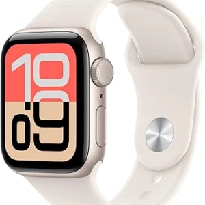 Apple Watch SE 3 GPS 40mm Smartwatch - Starlight Aluminum with Sport Band