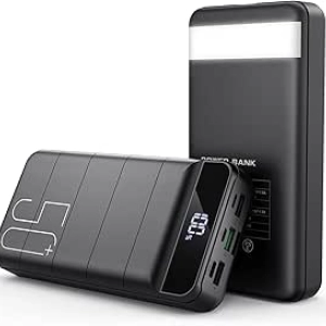 50000mAh Power Bank Fast Charging 22.5W USB-C Quick Charge 4 Outputs