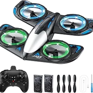 RC Drone for Kids with LED Lights, 360° Flip & Altitude Hold - Beginner Foam Quadcopter Toy