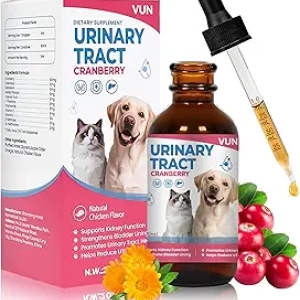 Dog & Cat UTI Treatment Drops - Cranberry & D-Mannose Bladder Support