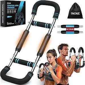 BAGAIL Twister Arm Trainer - 5 Levels (30-140 lbs) Chest & Arm Workout Equipment