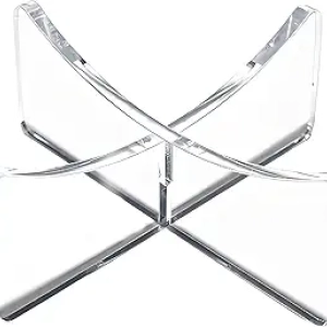 4-Pack Clear Acrylic Basketball Stand - Display Holder for Sports Balls & Memorabilia