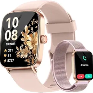 Smart Watch for Women 1.85" HD - Fitness Tracker, Heart Rate Monitor, IP68 Waterproof