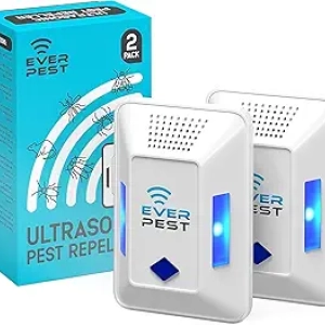 Ultrasonic Pest Control Repeller 2-Pack - Safe for Pets & Family