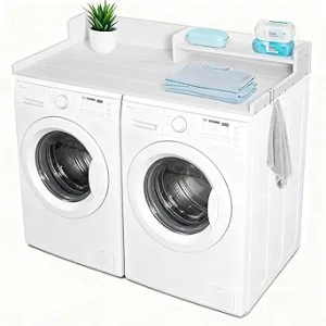 54" Washer and Dryer Countertop with Shelf - HDPE Laundry Machine Topper for Organization
