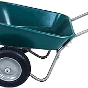 OLIXIS 2-Wheel Wheelbarrow Cart 5 Cu Ft | 300 lbs Capacity Garden Cart