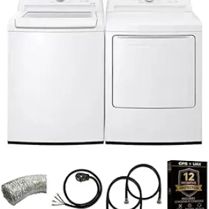LG White Top Load Washer & 7.3 cu ft Electric Dryer Pair - Energy Star Smart Bundle