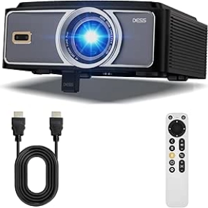 4K WiFi Bluetooth Projector - DESS C5 Pro Mini Projector for Bedroom