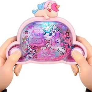Handheld Water Game with LED Lights - Unicorn & Dinosaur Fidget Toy for Kids