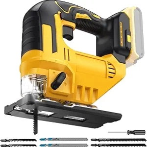 Cordless Jig Saw for Dewalt 20V Max - Brushless Orbital Jigsaw with LED Light