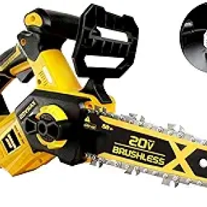 8 Inch Cordless Chainsaw for DeWalt 20V MAX - Brushless Pruning Saw with Battery