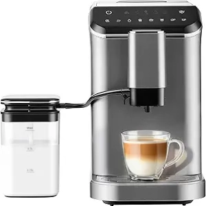 20 Bar Automatic Espresso Machine with Touch Control & Integrated Milk Frother
