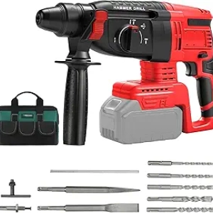Milwaukee M18 SDS-Plus Brushless Rotary Hammer Drill 2.5J with 5-Piece Bit Set