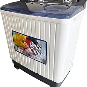 Portable Washing Machine 22lbs Twin Tub with Drain Pump - Compact Washer for Apartments & RVs