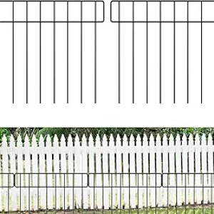 42.5FT No Dig Animal Barrier Fence Panels - 30 Pack Heavy-Duty Dog & Garden Fence